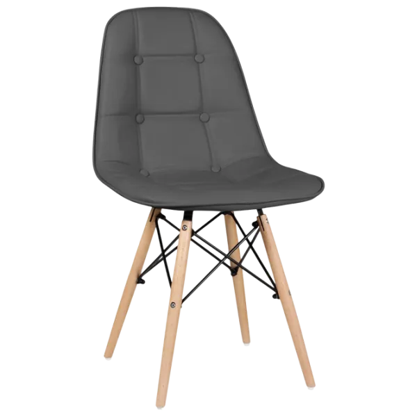 Scaun de bucătărie Sunrise C-24 PU Piele artificială/ Gray Beech Wood photo 2