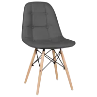 Scaun de bucătărie Sunrise C-24 PU Piele artificială/ Gray Beech Wood photo 2