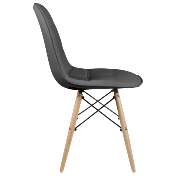 Scaun de bucătărie Sunrise C-24 PU Piele artificială/ Gray Beech Wood photo 3