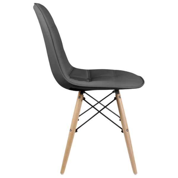 Scaun de bucătărie Sunrise C-24 PU Piele artificială/ Gray Beech Wood photo 3