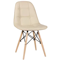 Кухонный стул Sunrise C-24 PU Искусственная кожа/ Бежевый Beech Wood photo 4