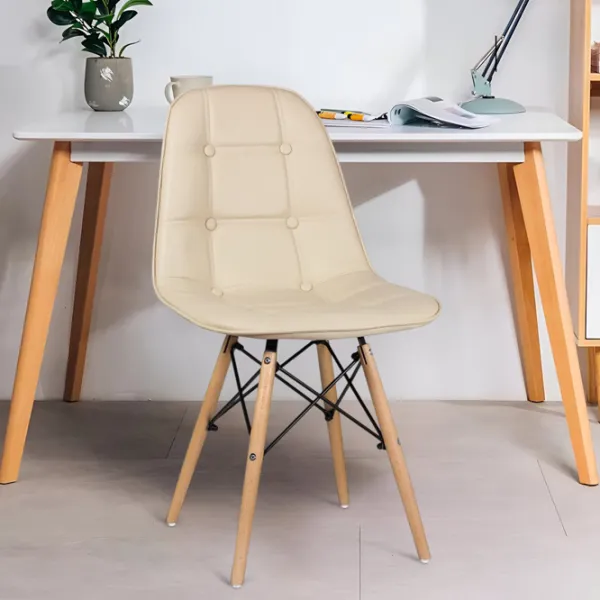 Кухонный стул Sunrise C-24 PU Искусственная кожа/ Бежевый Beech Wood photo 5