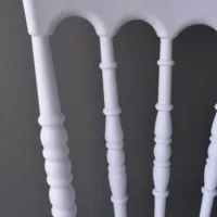 Scaun de bucătărie Sunrise C-89 PP Plastic/ White photo 3