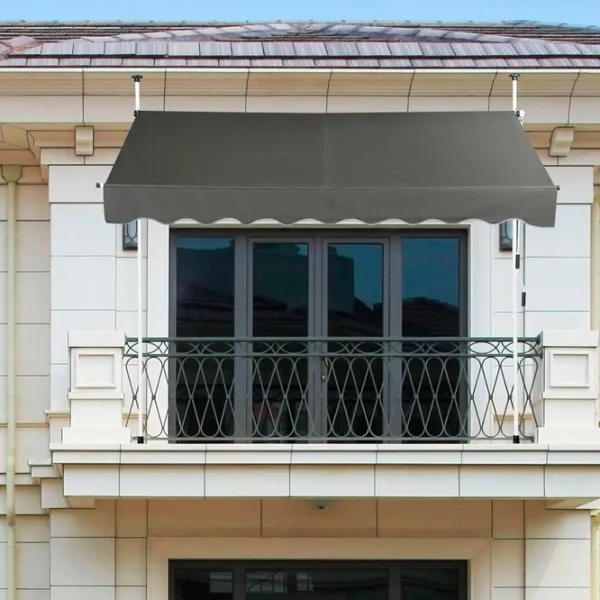 Copertina de perete Costway OP70316GR Dreptunghiulară / Pânză photo 3