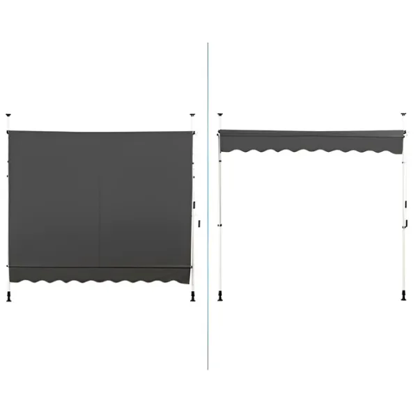 Copertina de perete Costway OP70316GR Dreptunghiulară / Pânză photo 4