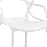 Scaun de grădină Heniver Karmen Plastic / Plastic / White White photo 2