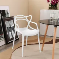 Scaun de grădină Heniver Karmen Plastic / Plastic / White White photo 3