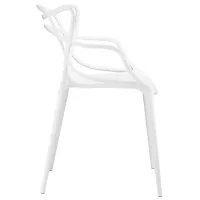 Scaun de grădină Heniver Karmen Plastic / Plastic / White White photo 4