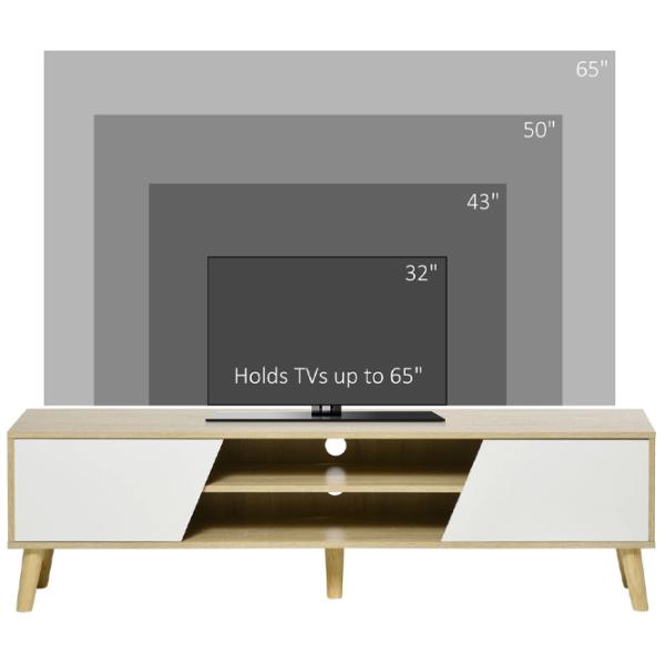 Тумба под телевизор Homcom 839-660V00AK 42 x 150 x 30см / ДСП photo 1 Тумба под телевизор Homcom 839-660V00AK 42 x 150 x 30см / ДСП photo 1