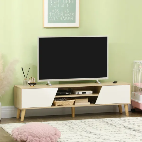 Тумба под телевизор Homcom 839-660V00AK 42 x 150 x 30см / ДСП photo 4 Тумба под телевизор Homcom 839-660V00AK 42 x 150 x 30см / ДСП photo 4