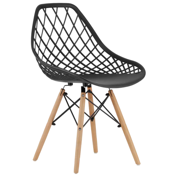 Scaun de bucătărie Sunrise C-73 PP Plastic/ Black Beech Wood photo 2
