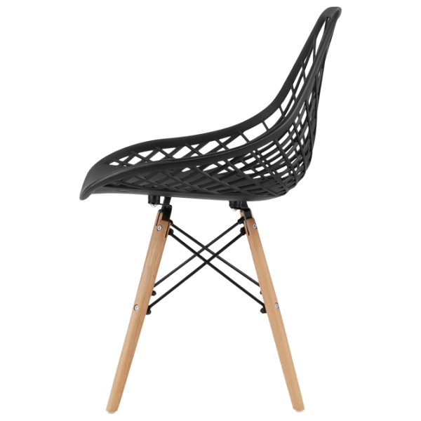 Scaun de bucătărie Sunrise C-73 PP Plastic/ Black Beech Wood photo 3