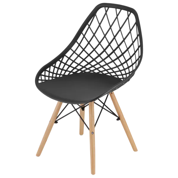 Scaun de bucătărie Sunrise C-73 PP Plastic/ Black Beech Wood photo 5
