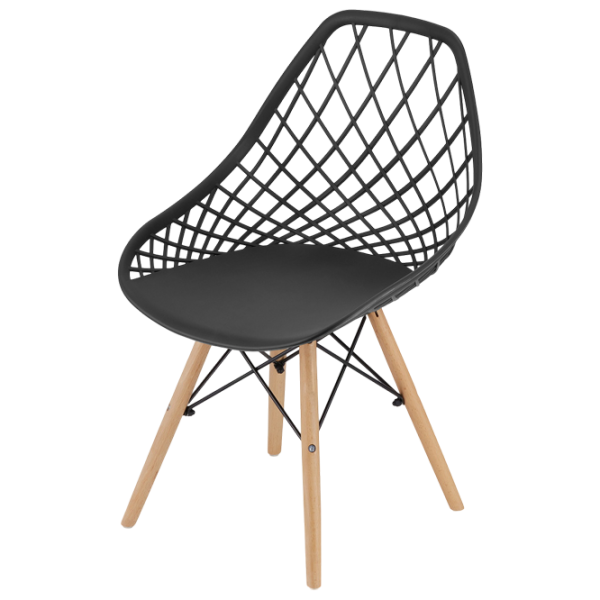Scaun de bucătărie Sunrise C-73 PP Plastic/ Black Beech Wood photo 5