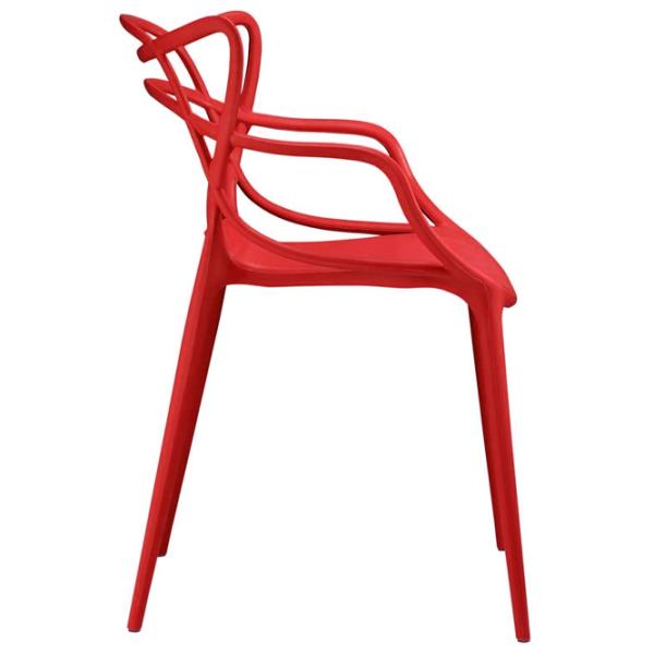 Scaun de grădină Heniver Karmen Plastic / Plastic / Red Red photo 3