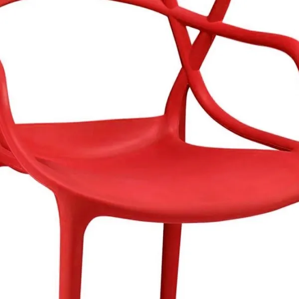 Scaun de grădină Heniver Karmen Plastic / Plastic / Red Red photo 4