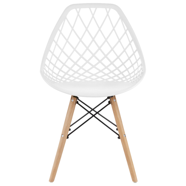 Scaun de bucătărie Sunrise C-73 PP Plastic/ White Beech Wood photo 1
