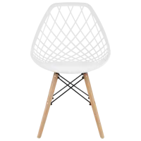 Scaun de bucătărie Sunrise C-73 PP Plastic/ White Beech Wood