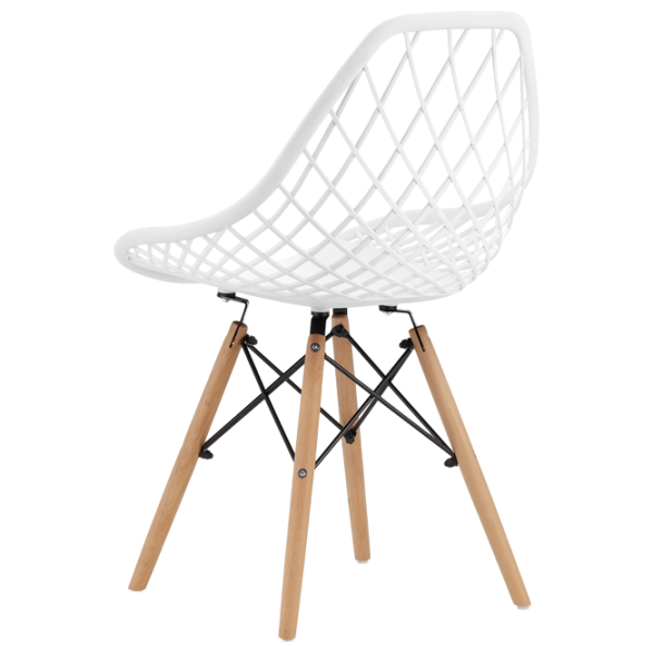 Scaun de bucătărie Sunrise C-73 PP Plastic/ White Beech Wood photo 2