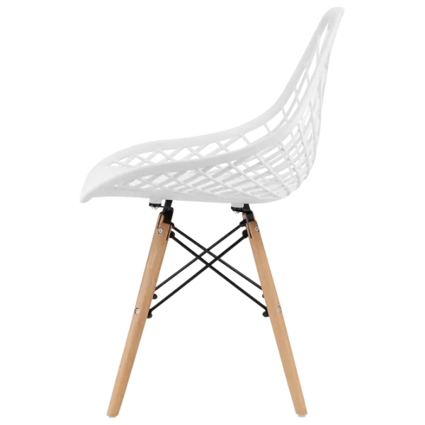 Scaun de bucătărie Sunrise C-73 PP Plastic/ White Beech Wood photo 3