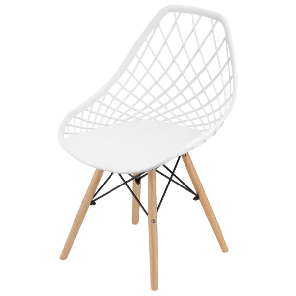 Scaun de bucătărie Sunrise C-73 PP Plastic/ White Beech Wood photo 4