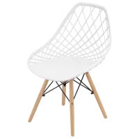 Scaun de bucătărie Sunrise C-73 PP Plastic/ White Beech Wood photo 4