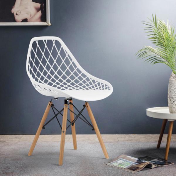 Scaun de bucătărie Sunrise C-73 PP Plastic/ White Beech Wood photo 6