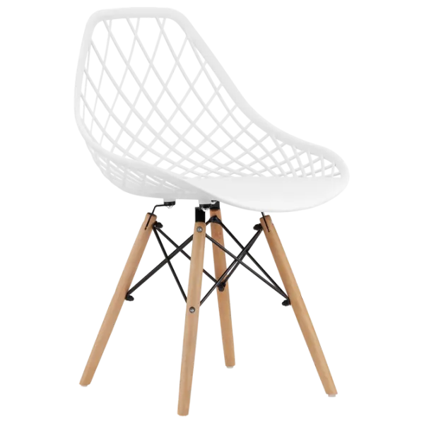 Scaun de bucătărie Sunrise C-73 PP Plastic/ White Beech Wood photo 10