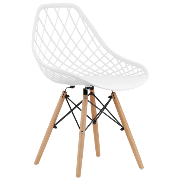 Scaun de bucătărie Sunrise C-73 PP Plastic/ White Beech Wood photo 10