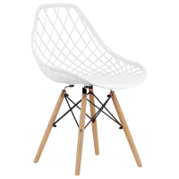 Scaun de bucătărie Sunrise C-73 PP Plastic/ White Beech Wood photo 10