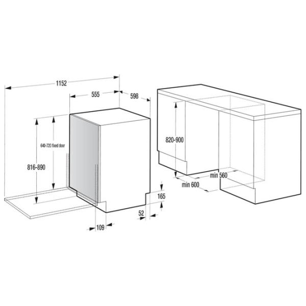 Посудомоечная машина Gorenje GVB67364 Узкая / Черный photo 4 Посудомоечная машина Gorenje GVB67364 Узкая / Черный photo 4