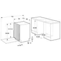 Mașină de spălat vase Gorenje GVB67364 Îngustă / Black photo 4