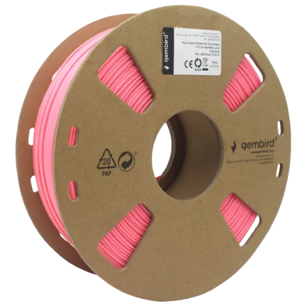 Филамент Gembird 3DP-PLA1.75-01-P Розовый photo 2 Филамент Gembird 3DP-PLA1.75-01-P Розовый photo 2