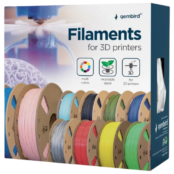 Филамент Gembird 3DP-PLA1.75-01-P Розовый photo 3 Филамент Gembird 3DP-PLA1.75-01-P Розовый photo 3