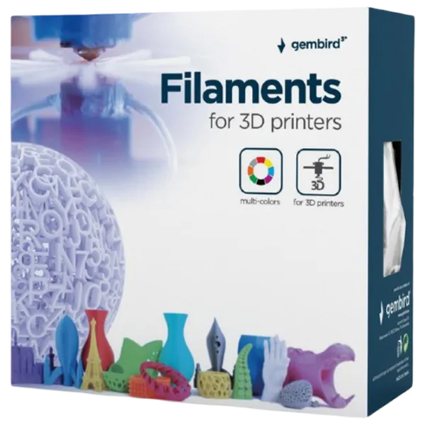 Filament Gembird 3DP-PLA1.75HY-01-BK Black photo 3