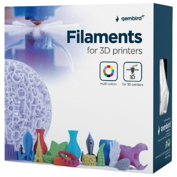 Filament Gembird 3DP-PLA1.75HY-01-BK Black photo 3