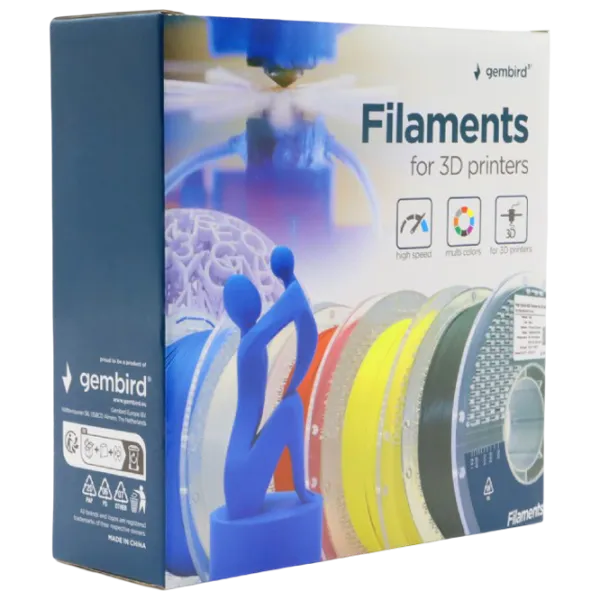 Filament Gembird 3DP-PLA1.75HY-01-BK Black photo 4