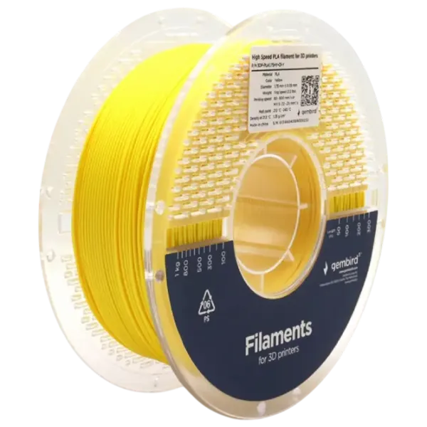 Филамент Gembird 3DP-PLA1.75HY-01-Y Желтый photo 1 Филамент Gembird 3DP-PLA1.75HY-01-Y Желтый photo 1