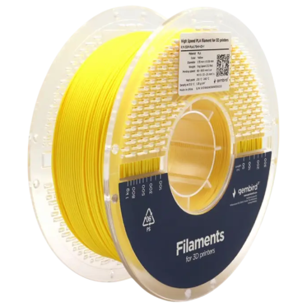 Филамент Gembird 3DP-PLA1.75HY-01-Y Желтый photo 1 Филамент Gembird 3DP-PLA1.75HY-01-Y Желтый photo 1