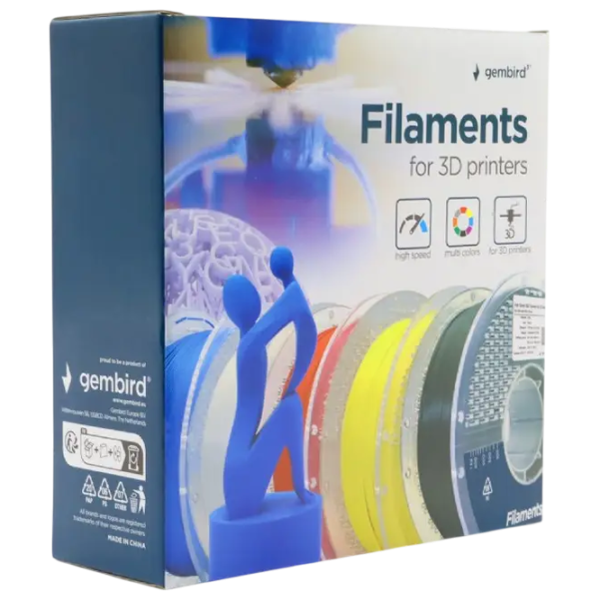 Филамент Gembird 3DP-PLA1.75HY-01-Y Желтый photo 4 Филамент Gembird 3DP-PLA1.75HY-01-Y Желтый photo 4