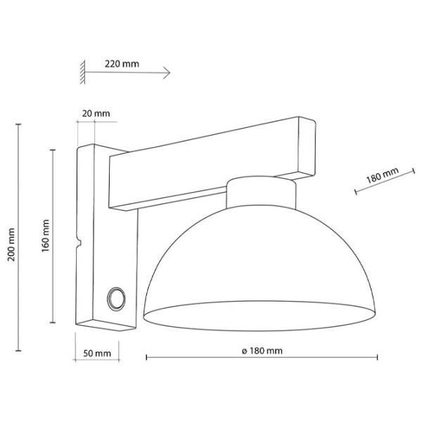 Lampă de perete TK Lighting TK-6279 15 W / E27 photo 3 Lampă de perete TK Lighting TK-6279 15 W / E27 photo 3
