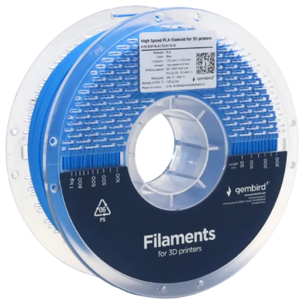 Филамент Gembird 3DP-PLA1.75HY-01-B Синий photo 2 Филамент Gembird 3DP-PLA1.75HY-01-B Синий photo 2