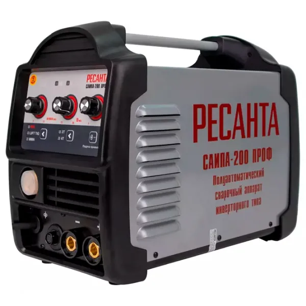 Сварочный аппарат Resanta САИПА-200ПРОФ 220 - 240 В полуавтоматическая (MIG/MAG), ручная дуговая (MMA), аргонно-дуговая (TIG) / Серый photo 1 Сварочный аппарат Resanta САИПА-200ПРОФ 220 - 240 В полуавтоматическая (MIG/MAG), ручная дуговая (MMA), аргонно-дуговая (TIG) / Серый photo 1