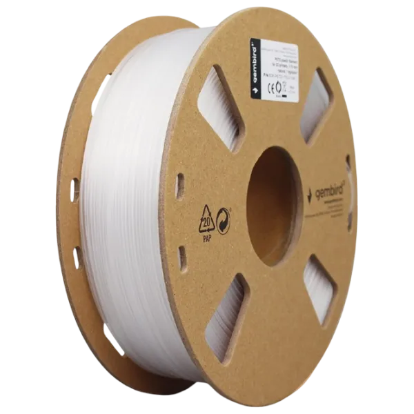 Филамент Gembird 3DP-PETG1.75-01-W Белый photo 1 Филамент Gembird 3DP-PETG1.75-01-W Белый photo 1