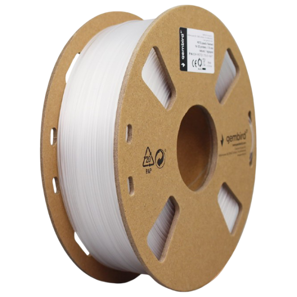 Филамент Gembird 3DP-PETG1.75-01-W Белый photo 1 Филамент Gembird 3DP-PETG1.75-01-W Белый photo 1