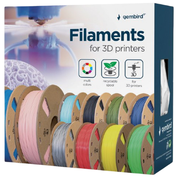Filament Gembird 3DP-PETG1.75-01-NAT Natural photo 3