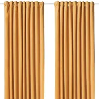 Шторы Ikea Sanela Золото / Хлопок