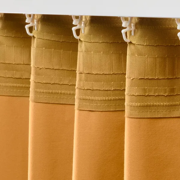 Шторы Ikea Sanela Золото / Хлопок photo 3