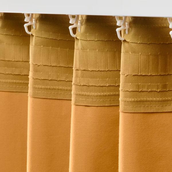 Шторы Ikea Sanela Золото / Хлопок photo 3