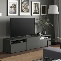 Тумба под телевизор Ikea Besta 39 x 180 x 42см / ДСП photo 2